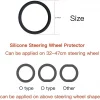 Anti-Slip Silicone Steering Wheel Cover - Universal Fit, Soft & Odorless Fits 14''/15''/16'' Wheels, Durable & All-Season