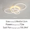 Smart Home Modern Round Design LED Ceiling Chandelier For Living Room Restaurant Bedroom Circle Rings Lighting Fixture Luminaire