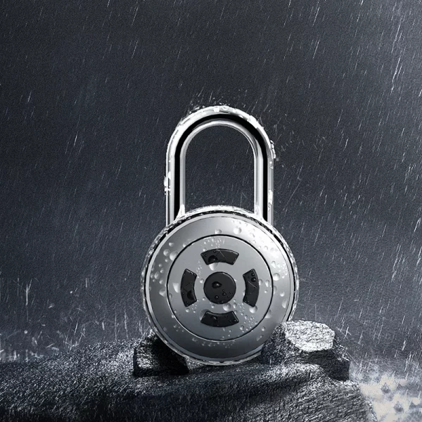 BOZZYS Smart Lock Bluetooth APP Control IP55 Waterproof Rechargeable for Luggage Gym Office Zinc Alloy Anti Theft Padlock