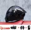 New Motorcycle Professional Racing Flip Up Helmet ABS Material Modular Dual Lens Bluetooth Helmets DOT  full face helmet