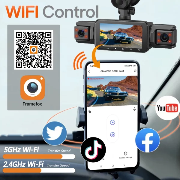 S64fe6f8c859145ddbbfaee8a622a6002R-1.webp Dashcam for cars 4 Channel Black Box WiFi Driving Camera FHD 1080P Night Vision Loop Recording add Hardwire kit car accessories