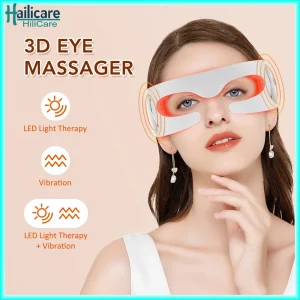 Vibration Eye Massager LED Light Therapy Anti-Aging Eye Care Fatigue Relief Relaxation Relieve Dark Circle Electric Eye Massager