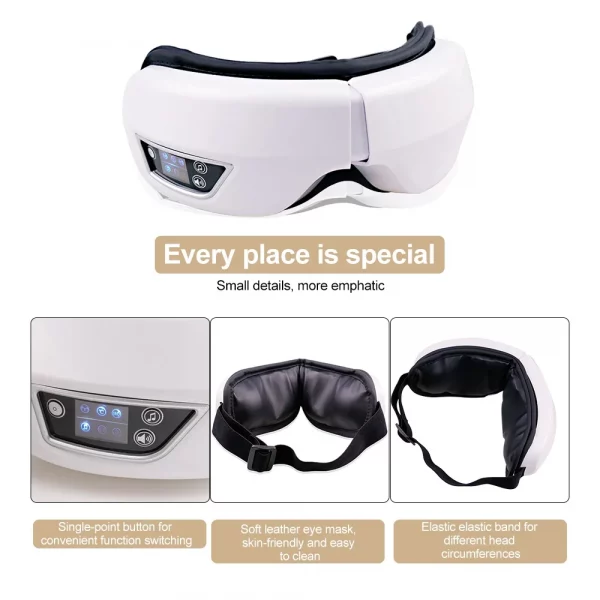 S66f9dbfab3784cf28515e628773d6286I.webp Eye Massager with Heat Vibration Eye Mask Bluetooth Music Airbag Care Device for Eye Strain Relief Dry Improve Sleep Facial