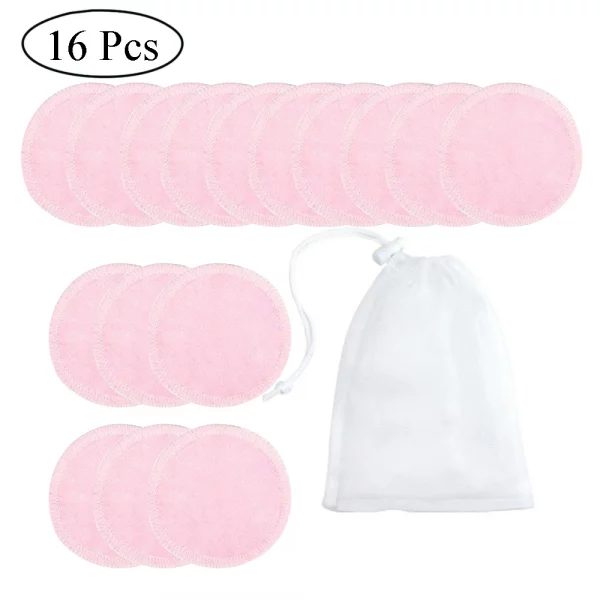 S6869194f00a44a1999d86e77f231d641Y.webp 10/16/20Pcs Makeup Remover Pads Reusable Cotton Pads Make Up Facial Remover Bamboo Fiber Facial Skin Care Wipe Pads with bag