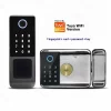 S689aa8bb4f604d9f896b35e51dfb2483C.webp Waterproof Outdoor Door Smart Rim Lock Digital WiFi Remote Fingerprint Electric Electronic Smart Door Lock with Tuya TTLock App