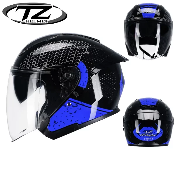 Motorcycle Half Face Helmet Men Women Fashion Dual Lens Sport Helmets Motocross Racing Modular Flip Up Casco Moto Winter Warm