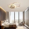 Smart Home Modern Round Design LED Ceiling Chandelier For Living Room Restaurant Bedroom Circle Rings Lighting Fixture Luminaire