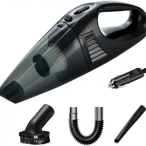 Car Vacuum Cleaner-High-Power 12V Handheld Portable with Wired Design-Removes Dust,Food, Sand,and Dog Hair-Perfect for Cars