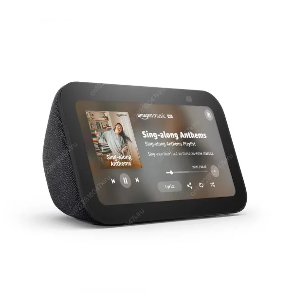 S6d07d18d63024360be3f9e38226d90f7G.webp Original Show 5 3nd Gen Smart Mini Wifi Alexa Voice Assistant Home Smart Display Speaker With 2x The Bass and Clearer Sound