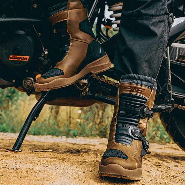 Motocross Boots Waterproof Botas De Moto Anti-fall Botas Moto Hombre Motorcycle Shoes Riding Boots
