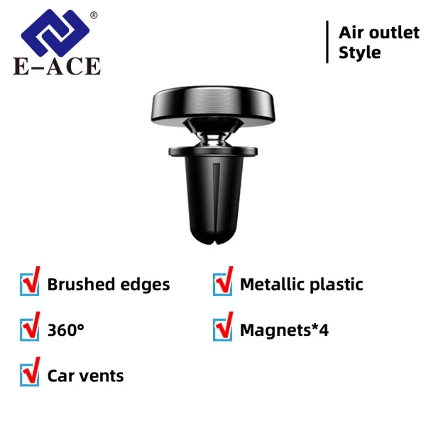 S6e9a91ae16e94b5ca951896ad9ae8a2dg.webp Magnetic Suction Car Mobile Phone Holder Suction Cup Type Air Outlet Snap-in Car Universal Paste Mobile Phone Holder