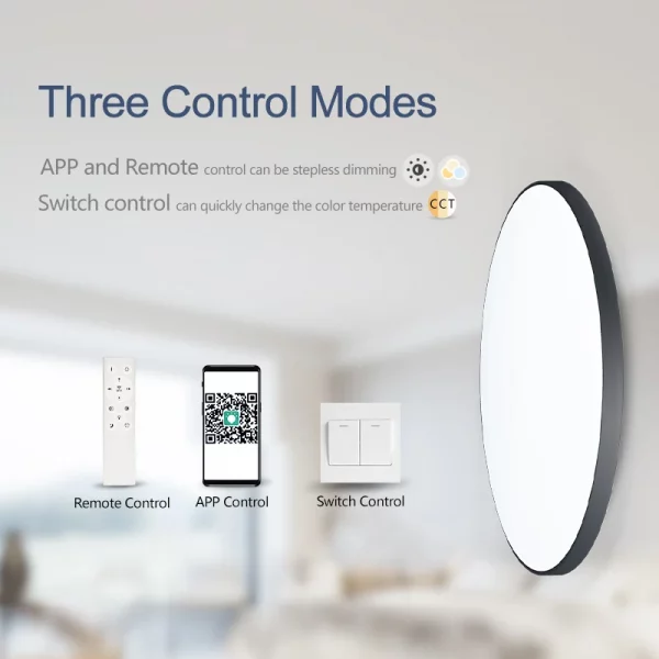 Smart LED Ceiling Light APP Luster Remote Control Appliance 36W 50W 80W interior Home Decor Fixture Bathroom Bedroom