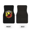 Custom Abarth C Cool Car Floor Mats of 4 Pieces Auto Front and Rear Foot Mats Universal Carpets with Non Slip Rubber Backing