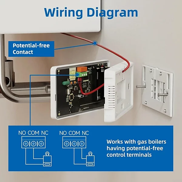 Smart Programmable Temperature Controller APP Voice Control WiFi Wireless Thermostat For Gas Boiler Control Floor Heating