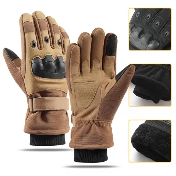 Approved Winter Motorcycle Gloves Military Grade Cold Mitten Biker Man Thermal Riding Glove for Sub-Zero Motocross Snow Riding