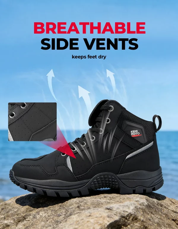 S72f039fe807f4fcbb916d2506f65d60bz.webp Waterproof Shoes Men for Motorcycle Riding Soft Comfortable Lining Breathable Ankle Protection Anti-Slip Camping Outdoor Boots