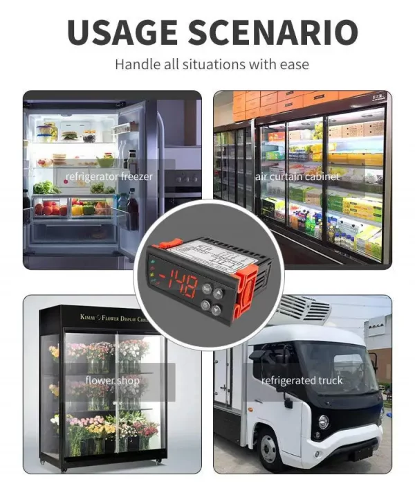 Smart WiFi Temperature Controller -50~110℃ Digital Thermostat for Freezer Refrigerator Cold Storage Truck with Sensor