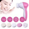Electric Facial Cleaner 5 IN 1 Face Cleansing Brush Wash Machine Spa Skin Care Massager Blackhead Cleaning Facial Cleanser Tools