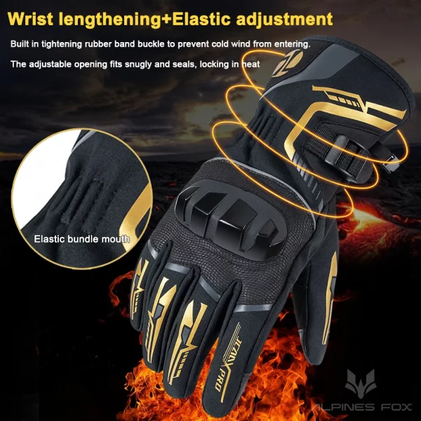 Autumn Winter Motorcycle Gloves Waterproof Keep Warm Guantes Moto Men Motorbike Riding Gloves Touch Screen Moto Motocross Gloves