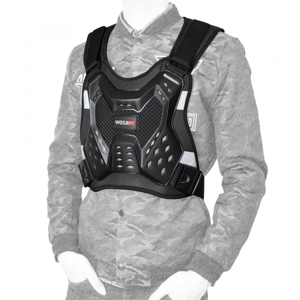 WOSAWE Adult's Motorcycle Armor Back Protector Spine Chest Protection MTB Motocross Racing Body Protective Vest Motorbike Jacket