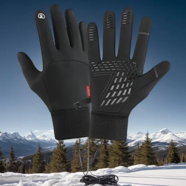 S763935fa661a4f2291ca38fc1bb668e4V.webp USB Heated Gloves Eletric Thermal Heat Gloves Winter Warm Skiing Snowboarding Hunting Fishing Waterproof Heated Snowboard Gloves