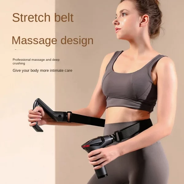 S76d163259ef24a53b754e8a216435662p.webp Hot Selling Long-handle Electric Massage Gun: Multifunctional for Muscle Relaxation, Deep Tissue Percussion Relief