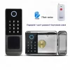 S780b58ec796547be918e93c68728bf82V.webp Waterproof Outdoor Door Smart Rim Lock Digital WiFi Remote Fingerprint Electric Electronic Smart Door Lock with Tuya TTLock App