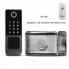 S7acd97f23ff24645ac43d3fabf2ae2f2a.webp Waterproof Outdoor Door Smart Rim Lock Digital WiFi Remote Fingerprint Electric Electronic Smart Door Lock with Tuya TTLock App