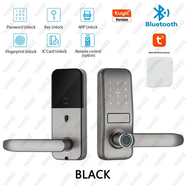 Tuya TTlock Smart Door Lock Fingerprint Door Lock Password Fingerprint IC Card Key APP Remote Unlock Eletronico Digital 도어락