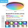 Smart lamp Led RGB Ceiling Light 24W Dimmable 110V-265V Ultra Thin Bluetooth APP Control Lamps for room led light Global version