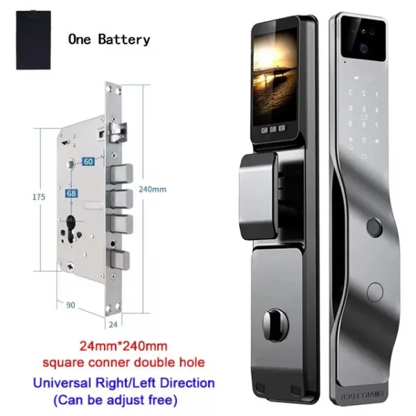 S7db7154371054d618ca7f5299bb9bbeez.webp Tuya App Smart Lock Household Anti-theft Door Fingerprint Lock With Camera Password Lock Large Door Lock