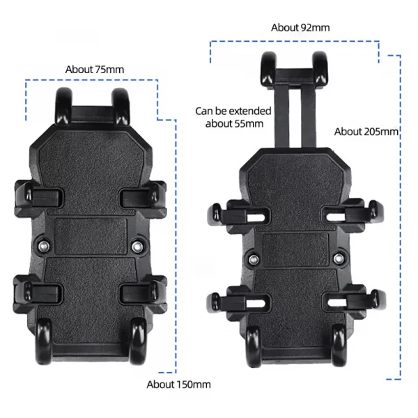 S7dec554eb86041f485e68d8738b0dd22Y.webp Moto Motorcycle Phone Mount Handlebar Holder Shockproof GPS Bracket Motorbike Scooter Universal Anti-vibration Smartphone Clamp