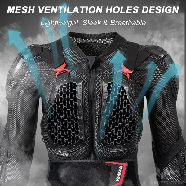 VEMAR 2025 Men New Motorcycle Jacket Moto Body Armor MX Armor Motocross Racing Jacket CE Approval Motorbike Moto Protection Gear