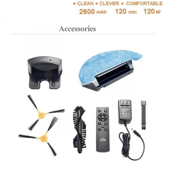 S7f7e22d876014161999534be18156c37T.webp Vacuum Cleaner Robot with HD Camera Monitor Pet, Video Call, Map Navitation, WiFi App Control, Smart Memory, Wet and Dry Mop