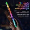 Smart LED Light Bars Colorful Sound Activated Rhythm Light Usb Rechargeable For Room Decoration Car Computer Desktop