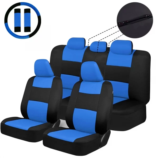 Universal Car Seat Covers With Steering Wheel Cover Shoulder Protection Set Car Accessories Interior Fit For Most Car Suv Truck