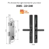 S867669c2d7e34f05a5340297dfdb58ae0.webp Smart Door Lock Waterproof Aluminum Electronic Sliding Door Lock Tuya Fingerprint Biometric Password NFC Card Remote APP Control