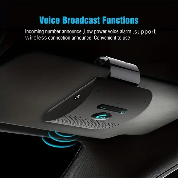 S8d235eff1deb41de8a8edf8a41275521R.webp Wireless Bluetooth Hands-Free Car Kit with Sun Visor Speakerphone for Multi-Point Calls