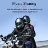 Bluetooth Motorcycle Intercom Helmet Headset 1000M Wireless Communication Interphone With Ambient Light Waterproof Headphone