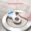 S91140ea114d84448b284f68cc192822fJ.webp Smart Weight Scale Bluetooth LCD Display Light Energy Automatic Charging Rechargeable Home Weight Measure Fat Calories Scale