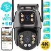 S920ca2adde4545a3b404c8f0593b06d9g.webp 4K 8MP HD Wifi PTZ Camera Outdoor 4MP Dual Lens Dual Screen AI Auto Tracking IP Camera CCTV Audio Video Surveillance P2P iCSee