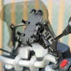 S9458d021faf242dba2372e8ae41c69b6J.webp Moto Motorcycle Phone Mount Handlebar Holder Shockproof GPS Bracket Motorbike Scooter Universal Anti-vibration Smartphone Clamp