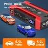 30000mAh Car Jump Starter Portable Car Battery Booster Charger 12V Car Emergency Start Power Supply Starting Device Car Starter