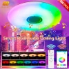 S9562e35fe0db405eb3ce79aed5c3536cR-1.webp RGB Smart Home LED Ceiling Light With Speakers For Music APP Remote Control Bluetooth Interior Decoration Bedroom Party