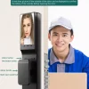 Smart Home Door WiFi NFC Digital Lock with 3D Face Recognition & Palm Vein, Works with Tuya