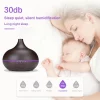 Essential Oil Aromatherapy Diffuser with Remote Control LED Ultrasonic Cool Mist Scent Humidifier Vaporizer for Room Office Home