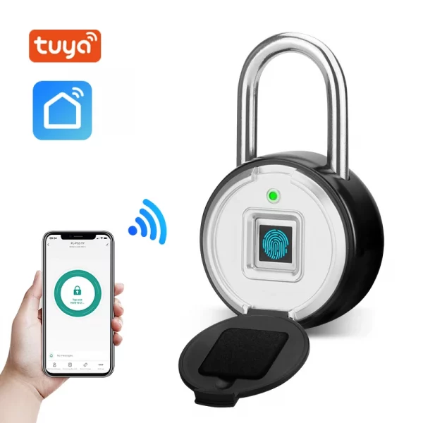 BOZZYS Smart Lock Bluetooth APP Control IP55 Waterproof Rechargeable for Luggage Gym Office Zinc Alloy Anti Theft Padlock