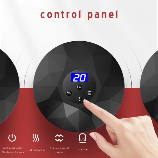 Electric Cupping massage Devices Gua Sha Suction Cups Vacuum Negative Pressure Body Scraping Cupping Dropship