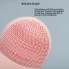 Double Sided Silicone Facial Cleansing Brush Manual Massage Facial Cleanser Brush Soft Bristles Deep Cleaning Exfoliator Tool