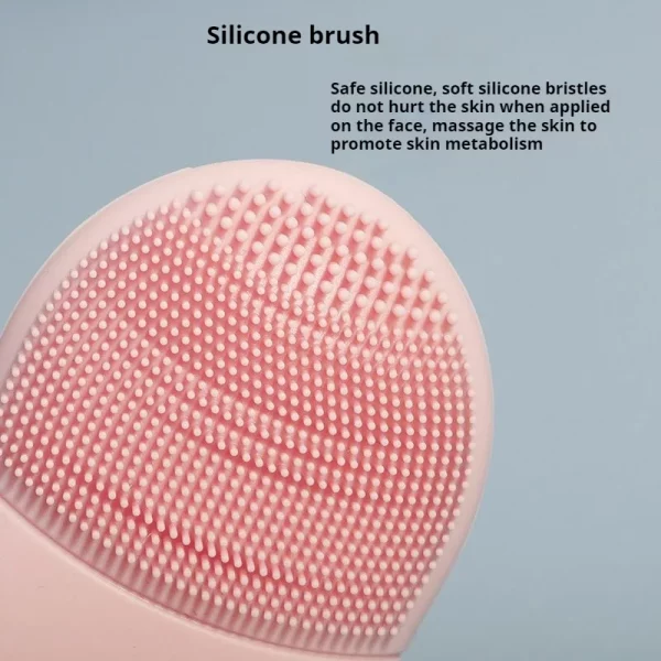 Double Sided Silicone Facial Cleansing Brush Manual Massage Facial Cleanser Brush Soft Bristles Deep Cleaning Exfoliator Tool